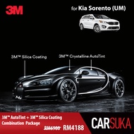[3M SUV Gold Package] 3M Autofilm Tint and 3M Silica Glass Coating for Kia Sorento (UM), year 2016 - Present (Deposit Only)