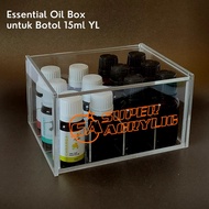 ACRYLIC BOX ESSENTIAL OIL Botol 15ml Box Oil Akrilik