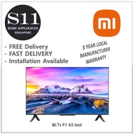 ( BULKY ) Xiaomi TV P1 32(HD) /43/55/75(Q1) Inch 4K UHD / Android 10 / Smart TV ( LOCAL SET ) ( 2021 New Model ) + 3 Year Local Manufacturer Warranty + Free Delivery