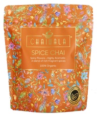 Chaiwala Spice Masala Chai - Organic Loose Leaf Tea Powder | 40 Cups - 4oz | 100% Natural Ingredients Containing Rose Petals, Cinnamon, Clove, Star Anise, Cardamom and Ginger | Latte Suited