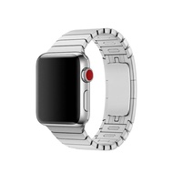 蘋果錶帶 【官方款】Apple Watch鏈式表帶金屬不銹鋼蘋果手表表帶iwatch1/2/3/4/5通用陶瓷38/42mm