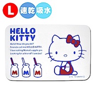 Hello Kitty 珪藻土足乾樂吸水抗菌地墊-L(日本境內版)