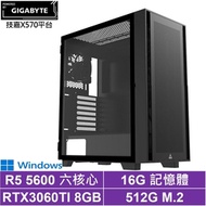 技嘉X570平台[五福火神W]R5-5600/RTX 3060TI/16G/512G_SSD/Win10
