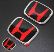Black Base Red "H" Emblem for Honda Stream RSZ / RN6