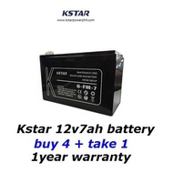 ✑Kstar UPS battery 12v7ah(6-FM-7) x 5 unit 1 pack