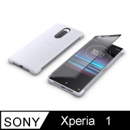 SONY Xperia 1 專用觸控式時尚保護殼 SCTI30 - 白