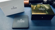 全新 TITONI瑞士梅花 SEASCOPER 600 錶盒 完整盒單 保卡齊全