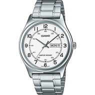 Casio นาฬิกาข้อมือผู้ชาย เลขโรมัน สายสแตนเลส รุ่น MTP-V006 ของแท้ประกันศูนย์
