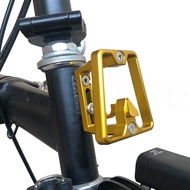 TWTOPSE Folding Bike Front Carrier Block For 2 3 Holes Brompton Dahon 3SIXTY PIKES CAMP Tern JAVA Fnhon Crius Folding Bicycle Bag Holder