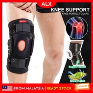 ALX Adjustable 4 Spring Knee Guard Knee Support Protector Patella Strap Knee Belt Sport Pelindung Lutut Sukan Hiking 护膝