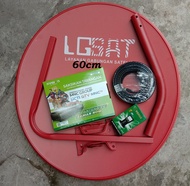 Paket parabola k-vision dish LGSAT 60 cm