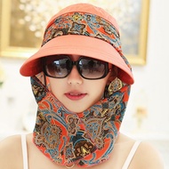 Hat Women Summer Foldable Sun Outdoor Cycling Bike Cover Face Sunscreen