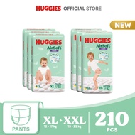 Huggies AirSoft Pants Super Jumbo Pack XL (114 pcs) + Huggies AirSoft Pants Super Jumbo Pack XXL (96 pcs)