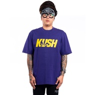 KUSH Co. OG LOGO YELLOW (Purple) 100% Cotton T-Shirt VNT4