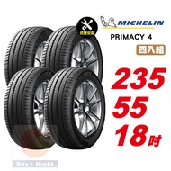 【Michelin 米其林】PRIMACY 4 安靜舒適輪胎 235/55-18-4入組