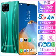 P40 mobile phone 8GB RAM 128GB ROM 4G / 5G LTE 6.3-inch smartphone 13MP + 32MP 4800Mah