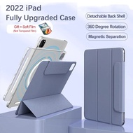 สำหรับ Ipad Air 4 Case Air 5 2022ฝาครอบแยกแม่เหล็กสำหรับ Ipad Pro 11 Pro 12.9 Case 2021เปลือกด้านหลังที่ถอดออกได้สำหรับ Ipad Mini6