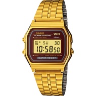 Casio Digital นาฬิกาข้อมือ สีทอง สายสแตนเลส รุ่น A159WGEA