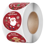 ☎Christmas cartoon sticker decoration Christmas gift gift box apple packaging decoration sticker 500 stickers