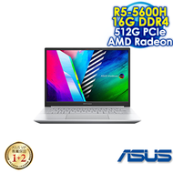 ASUS VivoBook Pro 14 OLED M3401QA-0118S5600H 酷玩銀 (14 WQXGA OLED/AMD R5-5600H/16G DDR4 on board/PCIE 512G SSD/WIN 11)