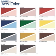 Acrylic Paint✹ↂ❄Davies Acry-Color Acrylic Based 1/4 Liter Acri-Color Acrycolor Acri Color Latex