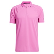 adidas GOLF Equipment Zip Piqué Polo Shirt Men pink GM0043
