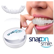 Snap On Smile Gigi Palsu 1 Set Atas Bawah - Gigi Palsu Silikon Veneer putih mempercantik gigi kuat elastis