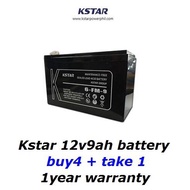 ♗▬Kstar UPS battery 12v9ah(6-FM-9) x 5 unit 1 pack