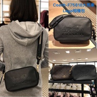 *vivi shop*美國正品COACH F68168、F39856 限量經典~黑色大馬車LOGO、素黑全真皮款(大號- 荔紋真皮)雙層拉鏈 相機包.斜背包 側背包.可放長夾.& 黑灰-星際大戰 雙拉C Logo大相機包 防刮皮款 -(100%正品直購Outlet專場)