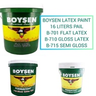 Boysen Permacoat Latex Pail 16L Acrylic 16 liters Semi Gloss Flat Latex Gloss Latex 701 715 710