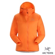 Arcteryx 始祖鳥 女 Atom LT 防潑水 化纖保暖連帽外套 歡樂橘