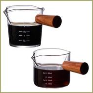 Espresso Measuring Cup Espresso Shot Glasses Double Spouts Glass Espresso Measuring Glass Coffee Carafe Glass yunksg