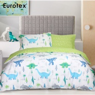 Eurotex Junior, 900 Thread Count 100% Cotton, Kids / Children / Boys / Girls Bedsheet, Fitted Sheet Set / Bedset - Roar