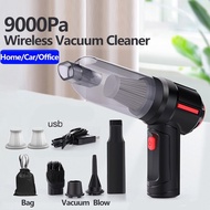 【CW】 White Dolphin 9000Pa Suction Cordless Household USB Chargable  Vacuum Cleaner for Office Car Pet Hair Handheld Vacuum Cleaner 1