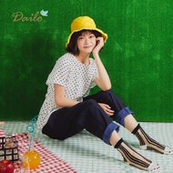 【Dailo】點點印花女短袖-襯衫(三色/版型適中)