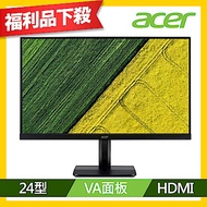 (福利品)Acer KA241Y 24型護眼窄邊框電腦螢幕