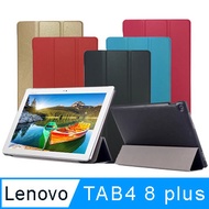 Lenovo TAB4 8 plus LTE 8吋平板專用卡斯特紋可立式皮套(TB-8704X)