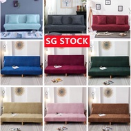 Stretchable Sofa Bed Cover/ Sofa Cover Protector/Sofa Cover 3 Seat/ Sofa Bed Cushion Cover SG STOCK