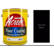 ✠☑Davies Acreex Rubberize Floor Coating Paint Black 1 Gallon ( Limit Your Order 4 Gallon Max)