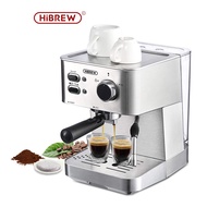 HiBREW Espresso Coffee Machine, 20 Bar Pressure Pump Driven coffee Maker Built-In Milk Frother For latte &amp; cappuccino