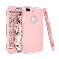 For Apple iPhone 7 Plus 5.5 Fashion Colorful Matte Hard Case Shockproof Hybrid Armor Cover Silicone TPU Protective Shell Cover