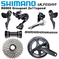 Shimano Ultegra R8000 Groupset 2x11 Speed Road Bike Crankset Front Rear Derailleur Shifter Cassette Chain Bicycle Groupset