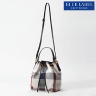 Pre-Order : BLUE LABEL CRESTBRIDGE Checked Canvas Column Bag Beige (Delivery within 4 weeks)