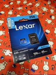 Lexar MICROSDXC 633X 256GB UHS-I 記憶卡附SD 轉接卡  / 儲存卡 / 內存卡 /數據卡 /閃存卡 /手機記憶卡