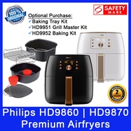 Philips HD9860 Air Fryer XXL. Philips HD9870 Air Fryer XXL. Philips HD9654 Air Fryer XXL. 2 Years Warranty. Safety Mark.