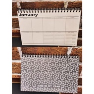 Typo Desk Calendar 2022 Calendar Planner Desk Calendar