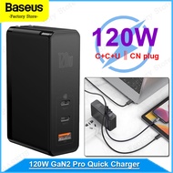 [BASEUS Special Sale] 120W GaN2 Pro Quick Charger C+C+A Fast Charging Foldable CN Plug Head Safty Charger for Macbook Pro iPad iPhone Samsung Xiaomi