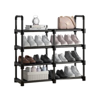 Simple Shoe Rack High-End Home Doorway Shoe Rack Black Storage Rack Dormitory Large Capacity Economical Shoe Cabinet