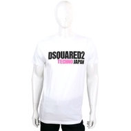 DSQUARED2 白色字母排列設計棉質短袖T恤