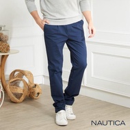 【NAUTICA】修身保暖休閒長褲(深藍)